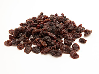 Heap of dark raisins
