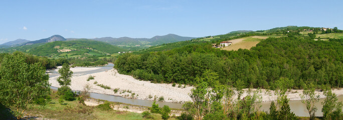 Fototapeta na wymiar The River Trebbia