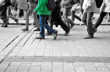 Walking in the crowd..Walking in the crowd