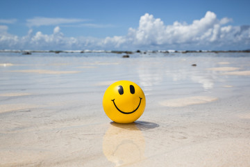 Happy sunbathing