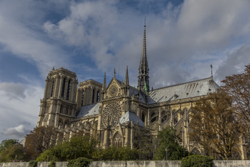 Fototapeta na wymiar Notre Dame cathedral church Paris France