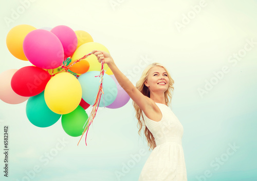 девушка платье белое зонт воздушные шары без смс