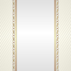white background with golden ornaments