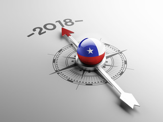 Fototapeta premium Chile 2018 Concept