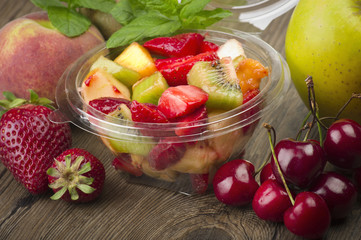 Mix of fresh fruit ready take away