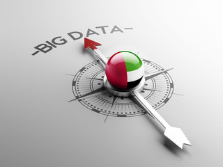 Fototapeta premium United Arab Emirates. Big Data Concept
