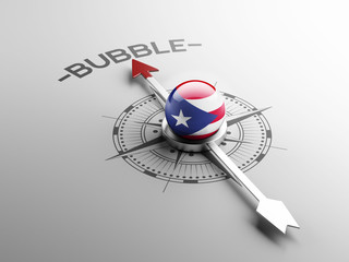 Fototapeta premium Puerto Rico Bubble Concept