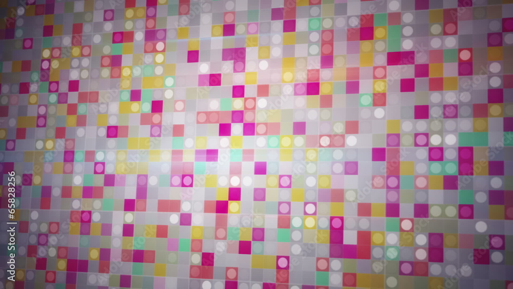 Poster beaming colorful squares loopable background