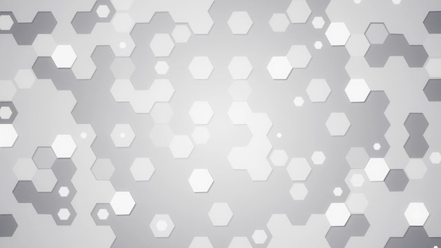 white hexagons loopable background