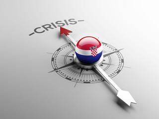 Fototapeta premium Croatia. Crisis Concept.