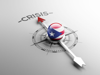 Puerto Rico Crisis Concept.