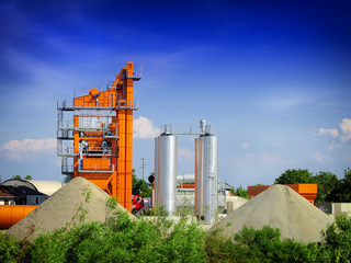 Obraz premium asphalt factory