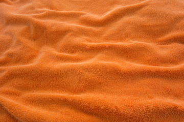 Orange bath towel