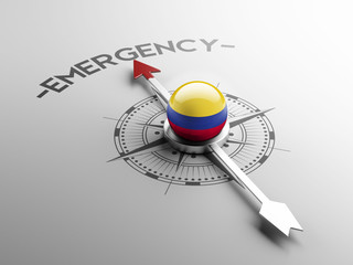Fototapeta premium Colombia Emergency Concept