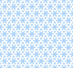 Seamless snowflakes pattern