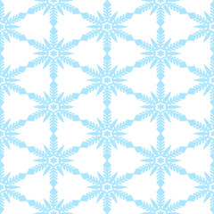 Seamless snowflakes pattern