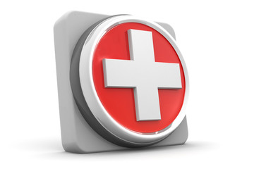 First aid medical button;