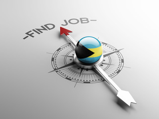 Bahamas. Find Job Concept