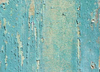 background - old blue plank