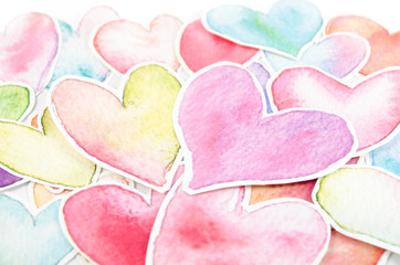 Heart shape on white background