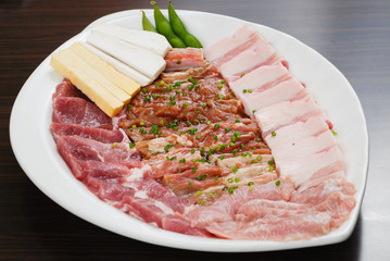 Fresh Beef slices korean grilled menu