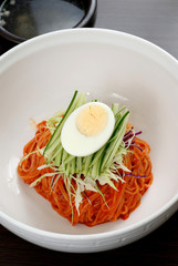 Korean noodles with eggs