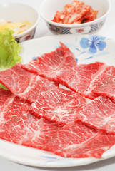 high quality premium Fresh Beef slices korean grilled menu