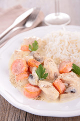 chicken with vegetable