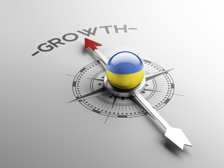 Fototapeta premium Ukraine Growth Concept.