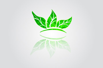 hand draw sketch, Green Leaf