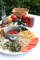 Pecel, indonesia traditional salad dish