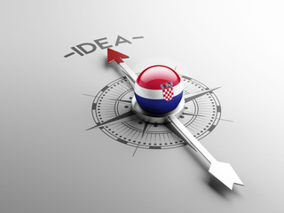 Fototapeta premium Croatia. Idea Concept