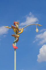 A dragon lamp