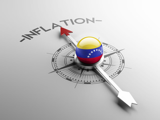 Fototapeta premium Venezuela Inflation Concept.