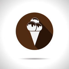 Vector ice-cream icon. Eps10