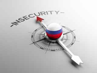 Russia Insecurity Concept.