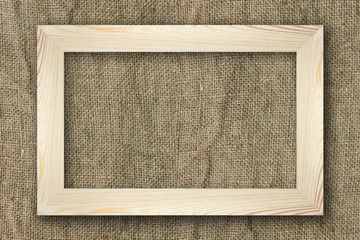 Background made of wooden planks and old canvas