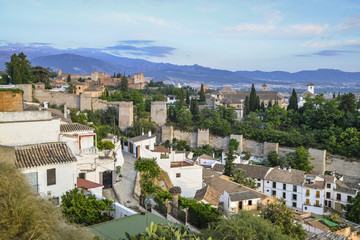 Fototapeta na wymiar Alhambra desde San Cristobal