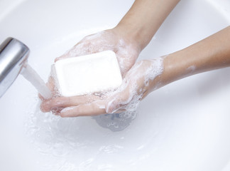 Fototapeta premium Handwashing