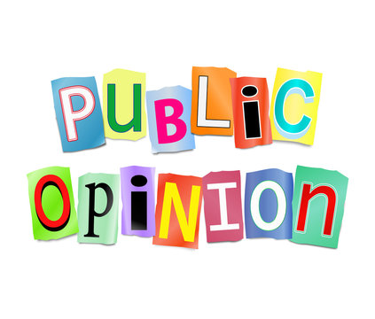Public opinion concept.