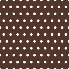 Dunkelbraunes Pünktchenmuster nahtlos wiederholbar
