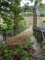Metal bridge in Elan Valley, Wales