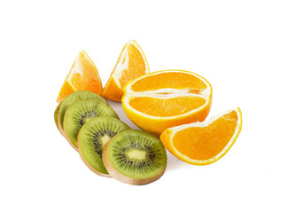 Orange and kiwi