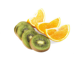 Orange and kiwi