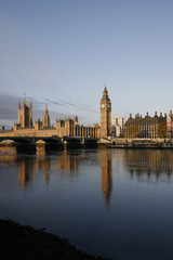 Fototapeta na wymiar London skyline, Westminster Palace