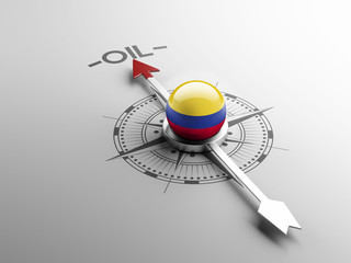 Fototapeta premium Colombia Oil Concept
