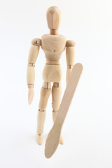 デッサン人形とアイススプーン