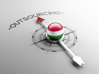 Hungary  Outsourcing Concept.