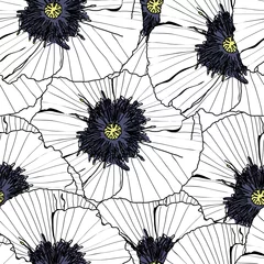 Cercles muraux Bestsellers motif floral sans couture, EPS 10
