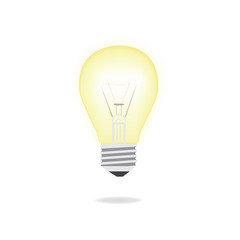 Lit lightbulb